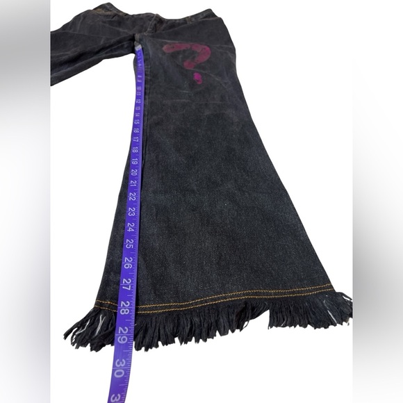 Vintage 90s Forenza High Rise Jeans Size 8 Denim Bootcut Frayed Hem Riddler - Picture 6 of 9